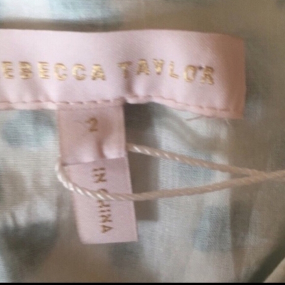 Rebecca Taylor Ruffle Trim Dress Emerald daisy Print 2 NWT - Picture 6 of 9